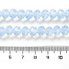 Baking Painted Transparent Glass Beads Strands DGLA-A034-J8MM-D01-4