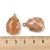 Natural Sunstone Pendants G-M431-10G-09-3