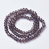 Electroplate Transparent Glass Beads Strands LS-EGLA-A034-T4mm-F09-2