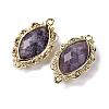 Natural Lepidolite Faceted Horse Eye Links G-B126-02G-14-2