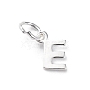 925 Sterling Silver Letter Charms STER-C012-01S-E-1