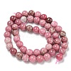 Natural Rhodonite Beads Strands G-P544-A02-02-3