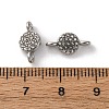 304 Stainless Steel Rhinestone Connector Charms ZIRC-G157-36P-A-1-3