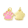 Rack Plating Brass Enamel Charms KK-C008-17G-02-1