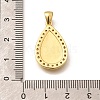 Religion Themed Rack Plating Brass Micro Pave Cubic Zirconia Pendants KK-L226-007G-21-3