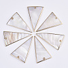 Natural Freshwater Shell Pendants SSHEL-R045-11-1