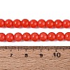 Opaque Solid Color Glass Beads Strands GLAA-T032-P6mm-19-2