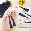 SUNNYCLUE 100Pcs Polyester Tassel Big Pendant Decorations FIND-SC0003-36D-3