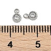 304 Stainless Steel Micro Pave Cubic Zirconia Pendants STAS-I325-024P-3