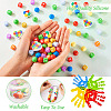 54Pcs 12 Style Food Grade Eco-Friendly Silicone Beads SIL-TA0001-66-14