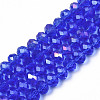 Electroplate Glass Beads Strands EGLA-A034-T6mm-B27-4