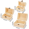 Olycraft Unfinished Pine Wood Jewelry Box CON-OC0001-15-2