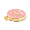 Golden Plated Alloy Enamel Charms ENAM-Q437-14H-2