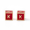 Rack Plating Brass Enamel Beads KK-B060-04G-03K-2