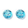 Plating Transparent Acrylic Beads OACR-G016-27I-2