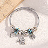 Alloy Beads European Bangles FS-WG24546-02-1