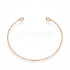 Brass Open Cuff Bangle Making KK-N258-01G-3