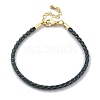 Polyester Cord Braided Bracelet Makings MAK-Z003-01G-06-1