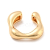 Real 14K Gold Plated Brass Cuff Earrings EJEW-M232-02C-G-2
