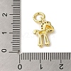 Brass Micro Pave Clear Cubic Zirconia Pendants KK-R162-024G-3