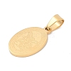 Ion Plating(IP) 304 Stainless Steel Pendants STAS-H356-07G-2