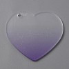 Gradient Transparent Acrylic Disc Big Pendants FIND-WH0032-54E-1