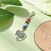 Alloy Tree of Life Pendant Decorations HJEW-JM02062-03-2