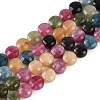 Natural White Jade Imitation Tourmaline Beads Strands G-H062-B01-03-1