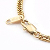 Women's 304 Stainless Steel Diamond Cut Curb Chain Bracelets BJEW-JB06019-01-3