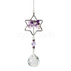 K9 Crystal Glass Big Pendant Decorations HJEW-PW0001-013E-1