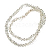 Electroplate Transparent Glass Beads Strands GL-CBA7A17-01A-14-4