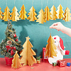 ARRICRAFT 2Pcs 2 Style Paper Christmas Tree Flags AJEW-AR0001-73A-3