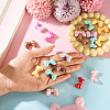 20Pcs UV Plating Opaque Acrylic Beads OACR-TA0001-68-6