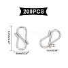 Unicraftale 304 Stainless Steel S Hook Clasps STAS-UN0004-92P-5