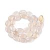 Natural White Agate Beads Strands G-M206-34-2