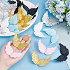 ARRICRAFT 36Pcs 6 Colors Plastic Angel Wings Ornament DIY-AR0002-99B-4