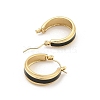 PVD Vacuum Plating Golden 304 Stainless Steel Hoop Earrings for Women EJEW-Z068-19G-3