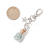 Glass Wish Bottle Pendant Decorations HJEW-JM02909-3