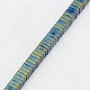 Electroplate Non-magnetic Synthetic Hematite Heishi Beads Strands G-J171B-3x3mm-04-3