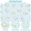 Unicraftale 304 Stainless Steel Leverback Earring Findings STAS-UN0003-40G-5