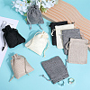 Beebeecraft 24Pcs 4 Colors Burlap Packing Pouches Drawstring Bags ABAG-BBC0001-08-4