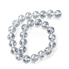 Transparent Electroplate Glass Beads Strands EGLA-N002-34F-F03-4