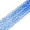 Baking Painted Glass Bead Strands DGLA-A039-T4mm-A020-4