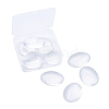 Transparent Clear Glass Flat Back Cabochons GGLA-TA0001-02-40x30-1