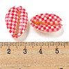 Printed Natural Shell Beads BSHE-G037-01F-3