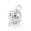 Rhodium Plated 925 Sterling Silver Magnetic Clasps STER-A001-02B-P-2