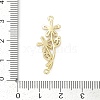 Brass Clear Cubic Zirconia Connector Charms KK-Z094-06G-03-3