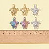 6Pcs 3 Colors 201 Stainless Steel Pendants STAS-FS0001-31-4