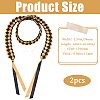 Two Tone Graduation Ribbon Leis FIND-WH0423-78D-2