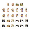 Boutigem 28Pcs 14 Style Printed Alloy Pendants FIND-BG0001-04-10